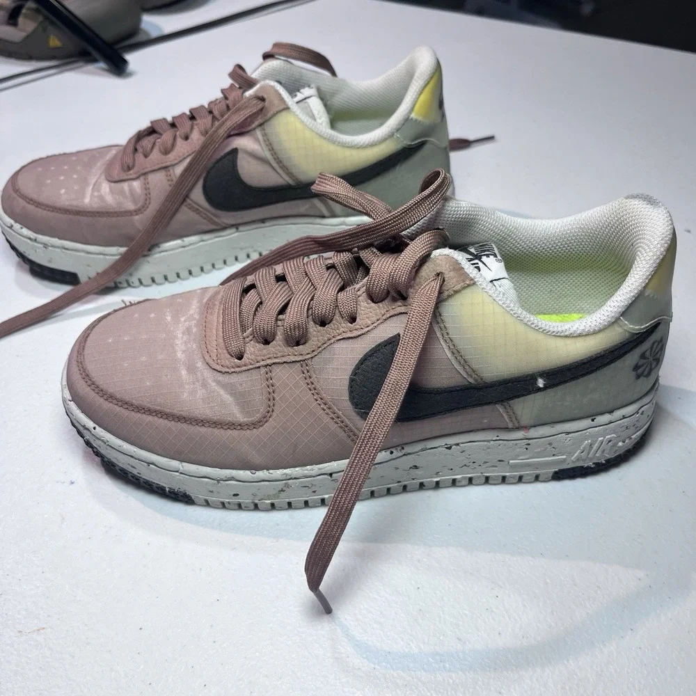 NEW Nike AF 1 Crater Men's Size 8 Archaeo‎ Brown/Black-Light Bone DH2521-200 EUC